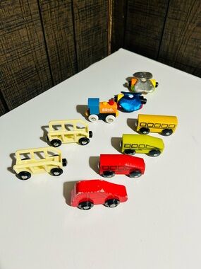 BRIO Classic Wooden Toy Trains and Vehicles Set